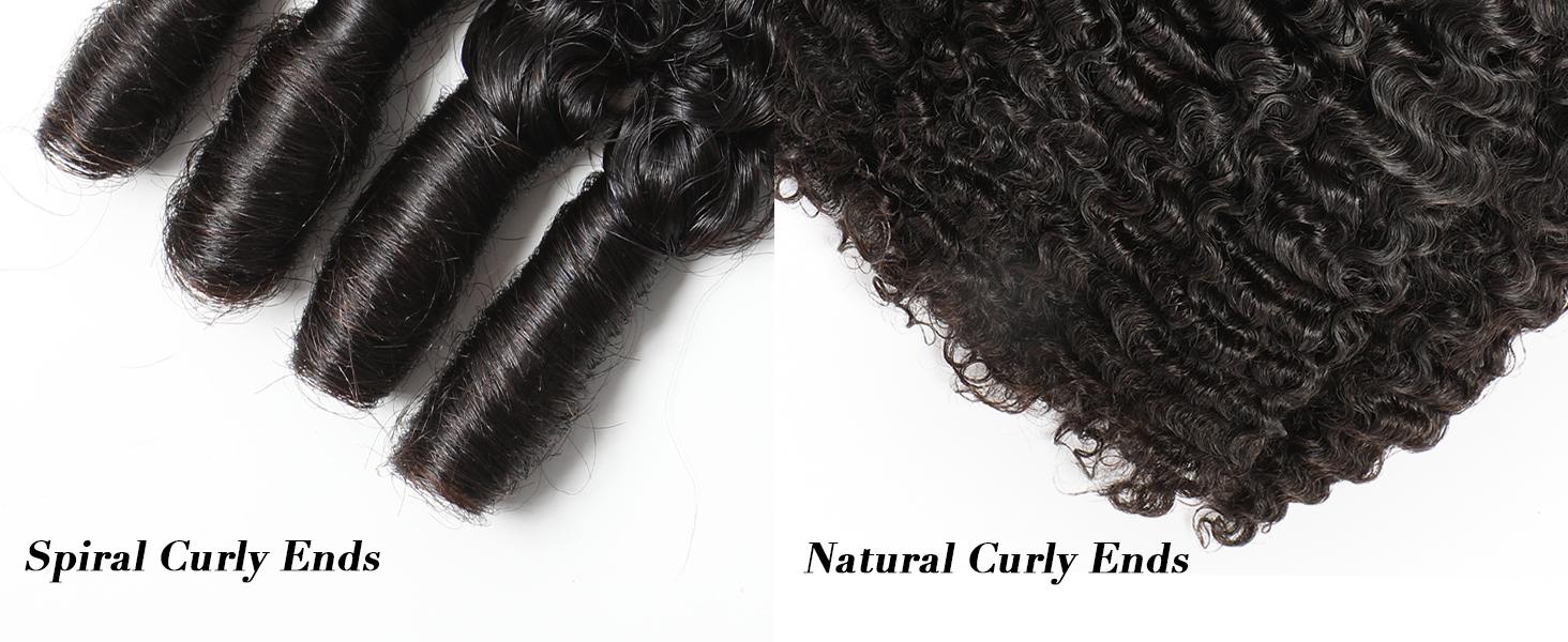 【Hot Sale】VIPbeauty Burmese Curly Bundles Human Hair 100% Unprocessed Human Hair Bundles Deals Human Hair Extensions 16A Burmese Curly Human Hair Bundles for Black Women Natural Black Spiral Curly End Human Hair Weft Extensions