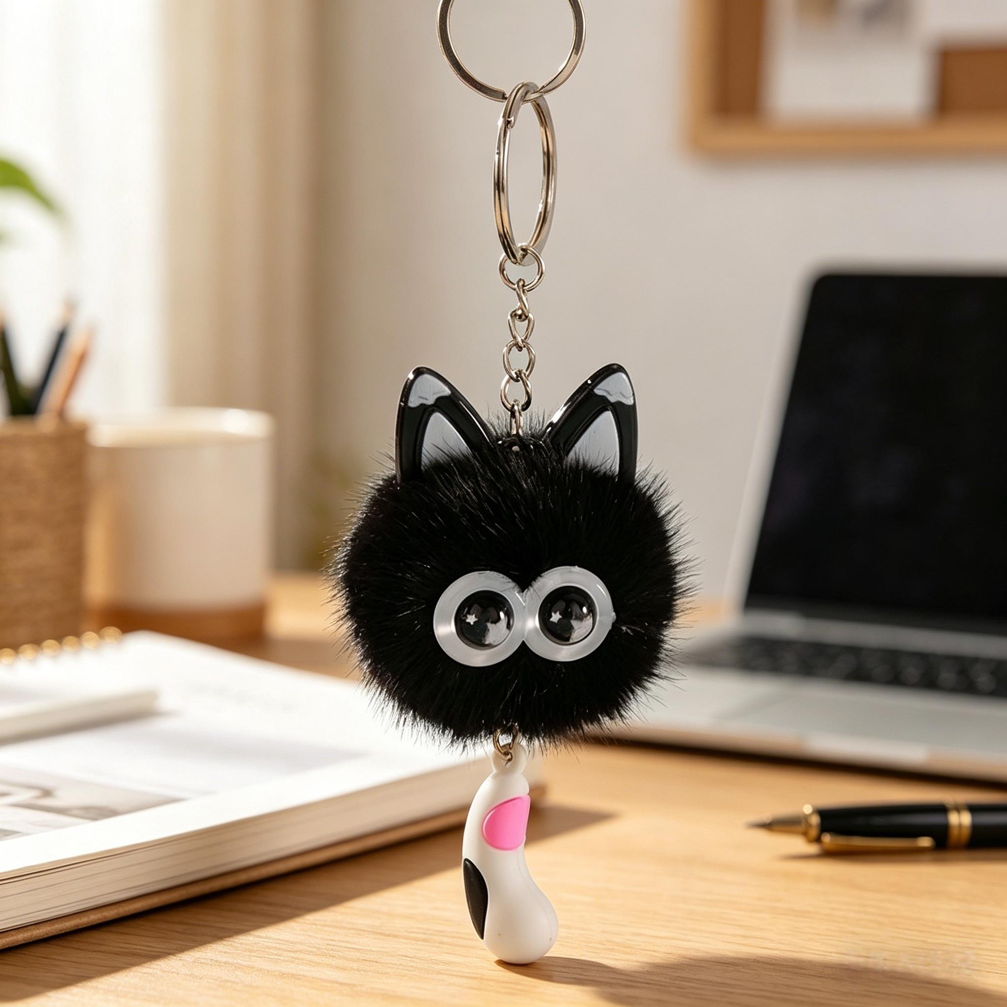 1/8pcs Cute Cat Plush Keychain Gift Set, Mini Cat Keychain for Car Decor, Birthday Gifts, School Carnival Prizes, Backpack Treasure Box