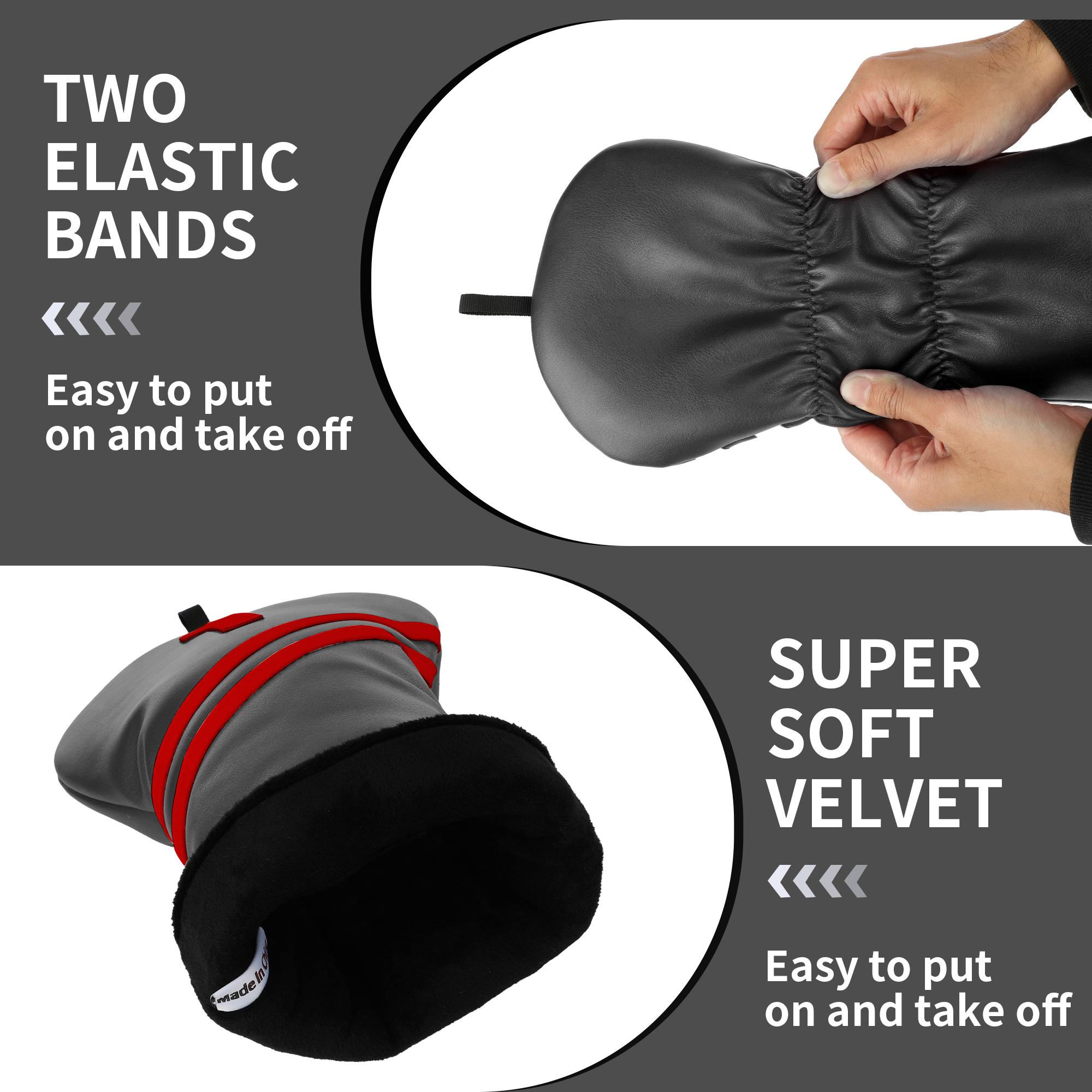 1 golf club cover,Simple classic striped design,suitable for drivers, fairway and hybrids,available in 5 colors