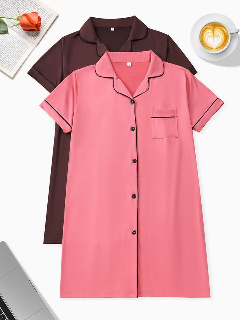 Women's Nightdress Set, Comfortable Casual Homewear, Spring Summer Autumn Sleepwear, Ladies Home Clothing, 2 Piece