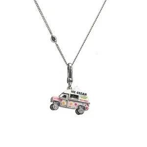 Retro Red Car Bag Charm, Openable Surprise Locket Pendant, 18K Gold Plated Brass, DIY Multi-use Jewelry, Aesthetic Vintage Car Accessory, Unique Gift for Her, Bag Charms
