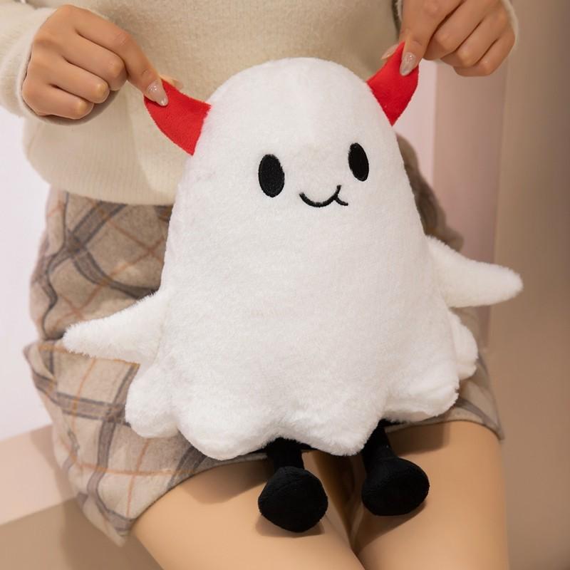 Avocado and Ghost Plush Toy, Perfect for Home Decor, Kids Birthday, Mother's Day, Halloween, Unisex Soft Stuffed Animal Gift