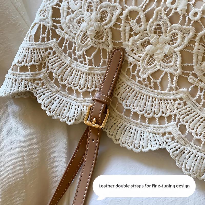 Women’s Vintage Lace Kiss‑Lock Crossbody Purse, Adjustable Strap Lightweight Shoulder Bag, Elegant Versatile Handbag for Daily Outings, Wedding Events, Parties & Casual Fashion Accessory