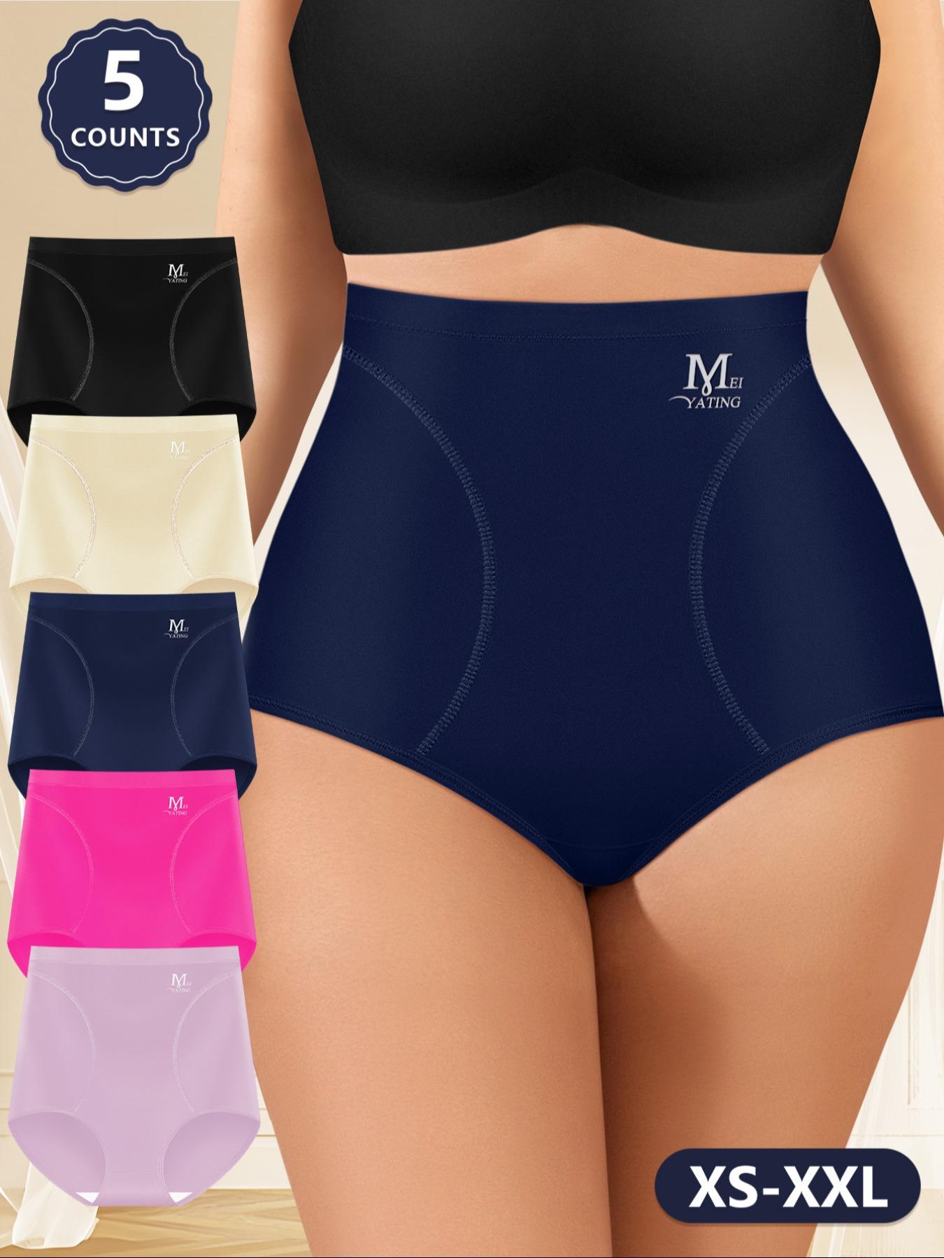 Women's Letter Print Waist Briefs, Fitted Panties, Casual Tight Fit Soft Comfy Breathable Panty for Daily Wear, Ladies Underwear for All Seasons