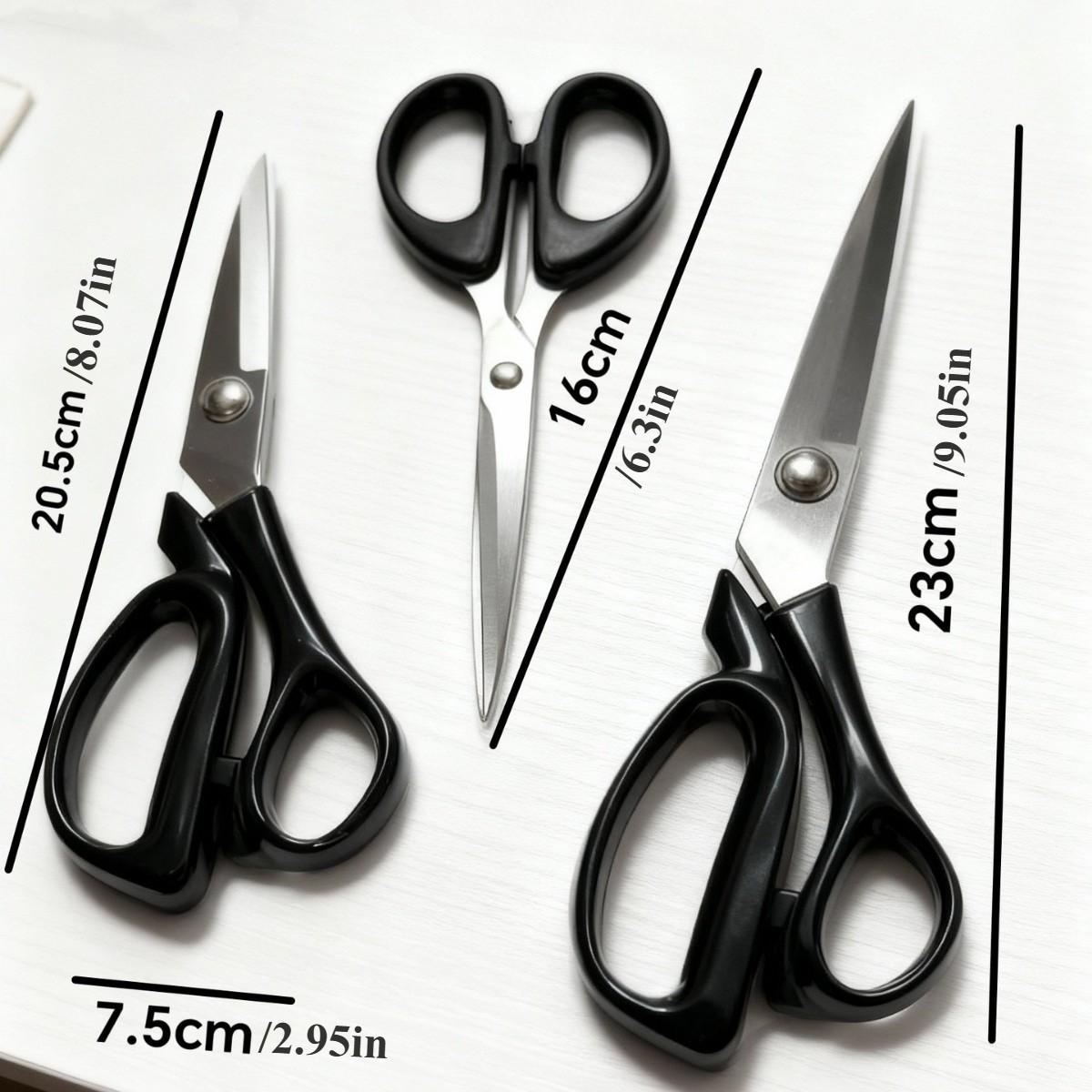 3-Pack Sewing Scissors Set for Precise Fabric Cutting, Durable & Sharp Blades for Crafting Projects, Essential Sewing Tools, Sewing Kit, Sewing Supplies Crafts