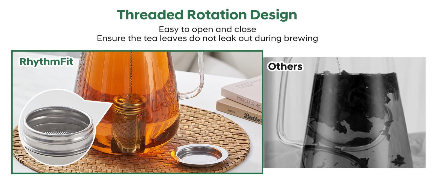 316L Stainless Tea Infuser – Fine Mesh Loose Leaf Tea Steeper for 8–16 oz Mugs, & Small, Dishwasher Safe (1 Pack)