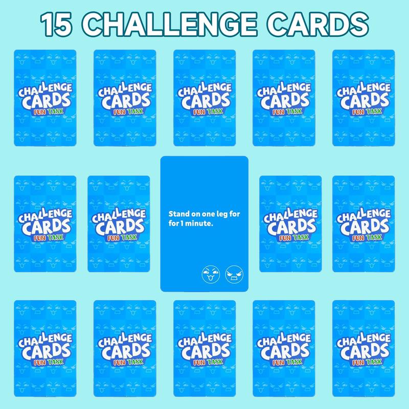 Family Edition Game Toy, Family Fun Game, Glass Marbles Jenga Wobble Ball Puzzle Marbles Balance Game Multiplayer Interactive Board Game, Dice & Challenge Cards - Suitable for 1 to 4 players Gifts, festive gifts