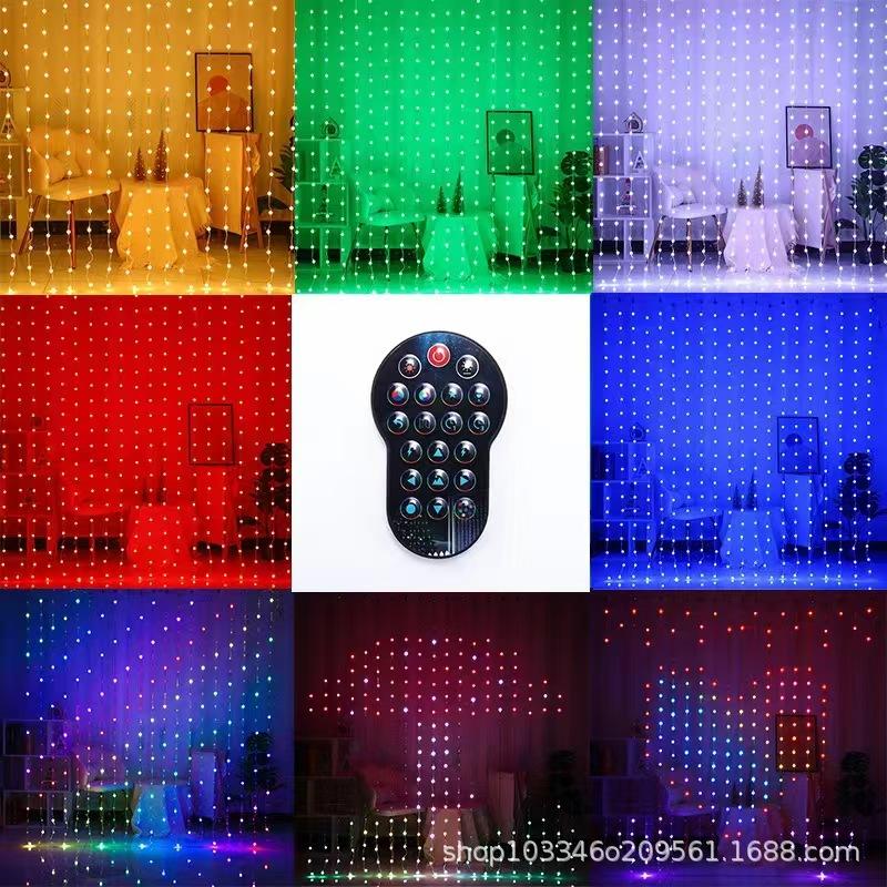 Smart LED Curtain Lights with 400 LEDs, 10x10ft Large & App/Remote Control, USB Powered for Bedroom, Christmas Party, Wedding, Outdoor, Wall, Jellyfish & Lava Lamp Style Decoration