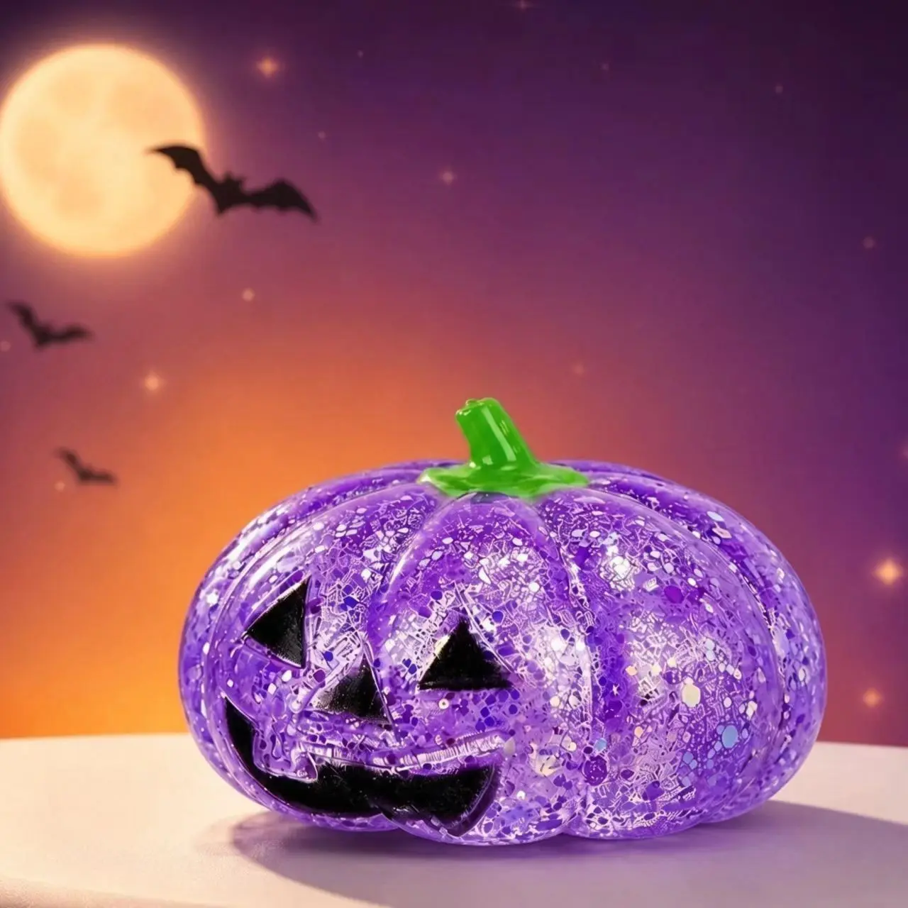 Halloween Pumpkin Mallow Stress Relief Toy, Soft Rebound Finger Puppet, Adult Fun Gift, Relaxing Pressure Release Tool, Novelty Present, Decompression Squeeze