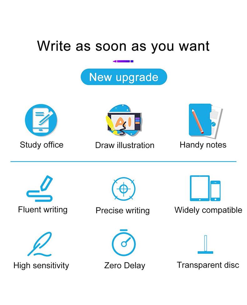 Universal Capacitive Stylus Pen, No Charging Needed, Compatible with Phones and Tablets, Dual-Sided Magnetic Cap, Touchscreen Pen for Drawing and Writing