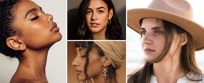 Fansilver Nose Studs, 18G 20G L Shaped Nose Rings, Simulated CZ Hypoallergenic Nose Piercings for Women Men 1.5 2 3MM