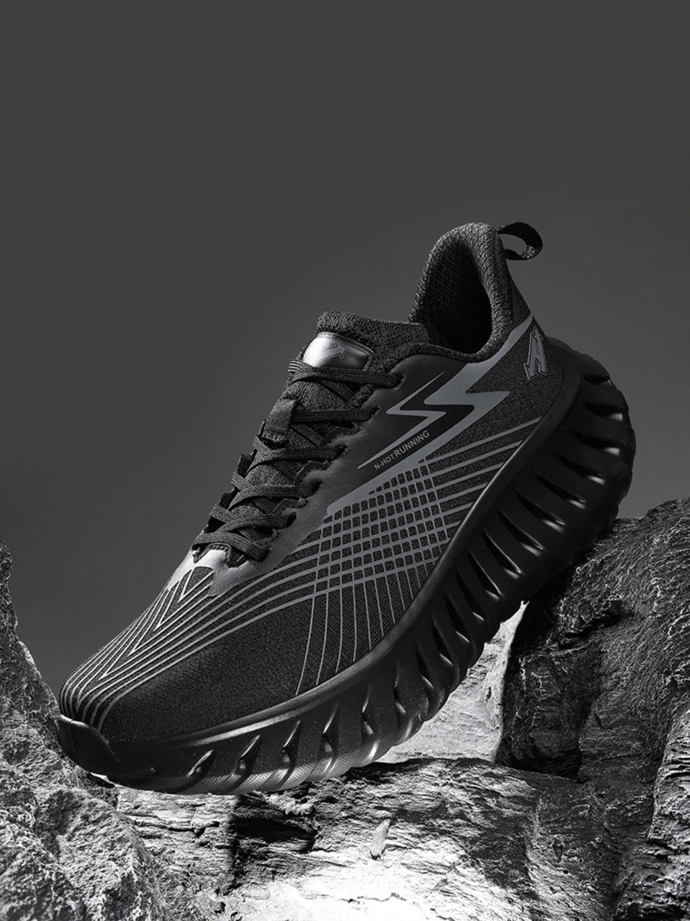 Men's Large Size Comfortable Outdoor Casual Shoes, Unique Design, Textile Lining, Rubber Sole, Fashion Element, Perfect for Sports Enthusiasts, Athletic Sneaker