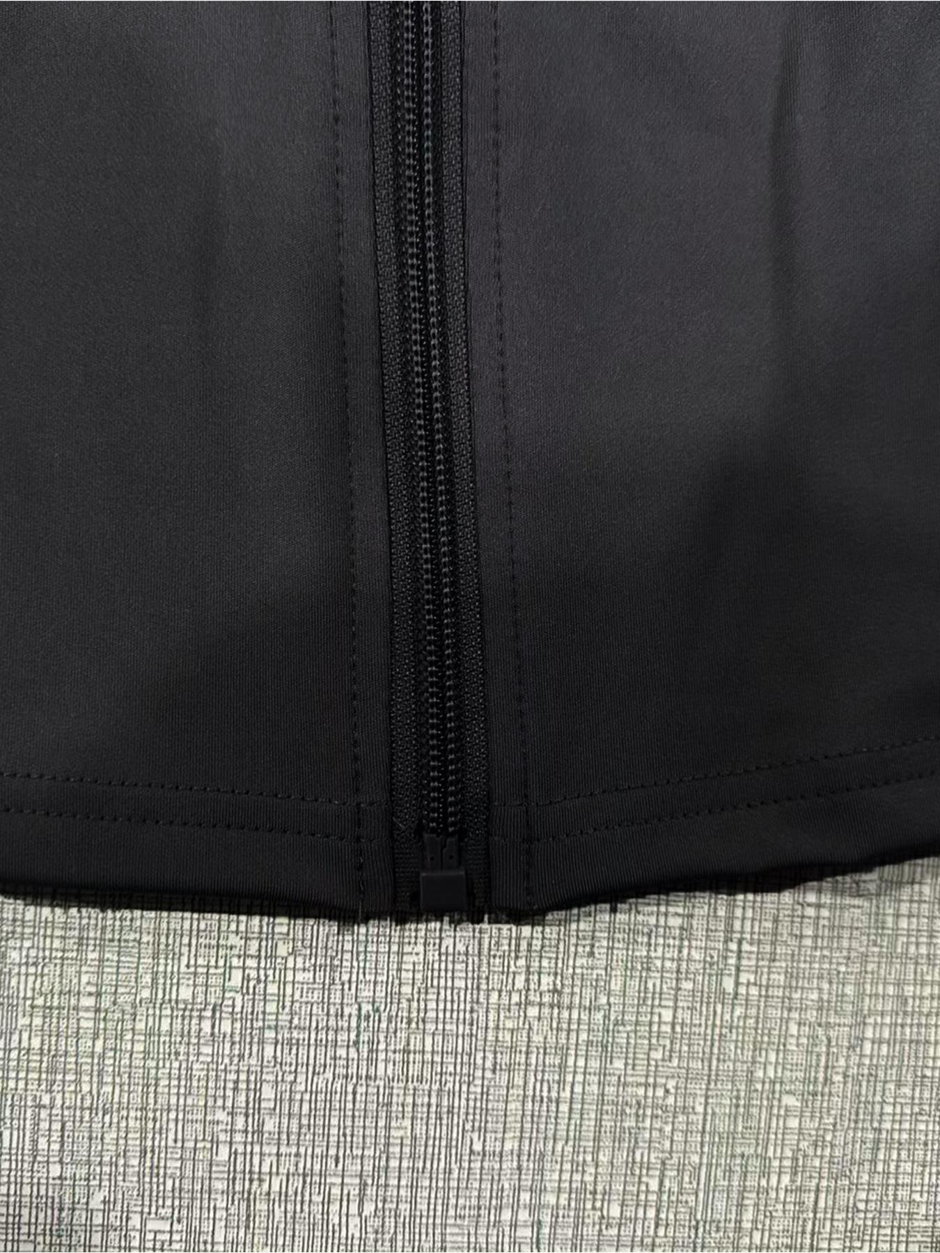 Women's Solid Color Zip Up Athletic Sports Jacket, Casual Long Sleeve Collared Zip Front Activewear Outerwear for Daily Wear, Ladies Sportswear Womenswear for All Seasons, Athleisure Style, Athletic Jackets, Zippered Women's Solid Color Zip Up Athletic Sports Jacket, Casual Long Sleeve Collared Zip Front Activewear Outerwear for Daily Wear, Ladies Sportswear Womenswear for All Seasons, Athleisure Style, Athletic Jackets, Zippered