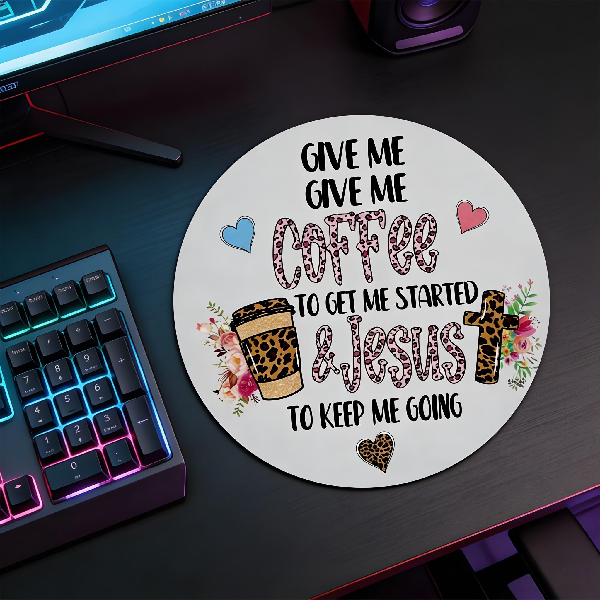 Fashionable Cartoon Round Mouse Pad, Non-Slip Rubber Base, Small Desktop Mat for PC/laptop, Gaming/mouse Pad, Gift for Girls/women - 7.87 Inches