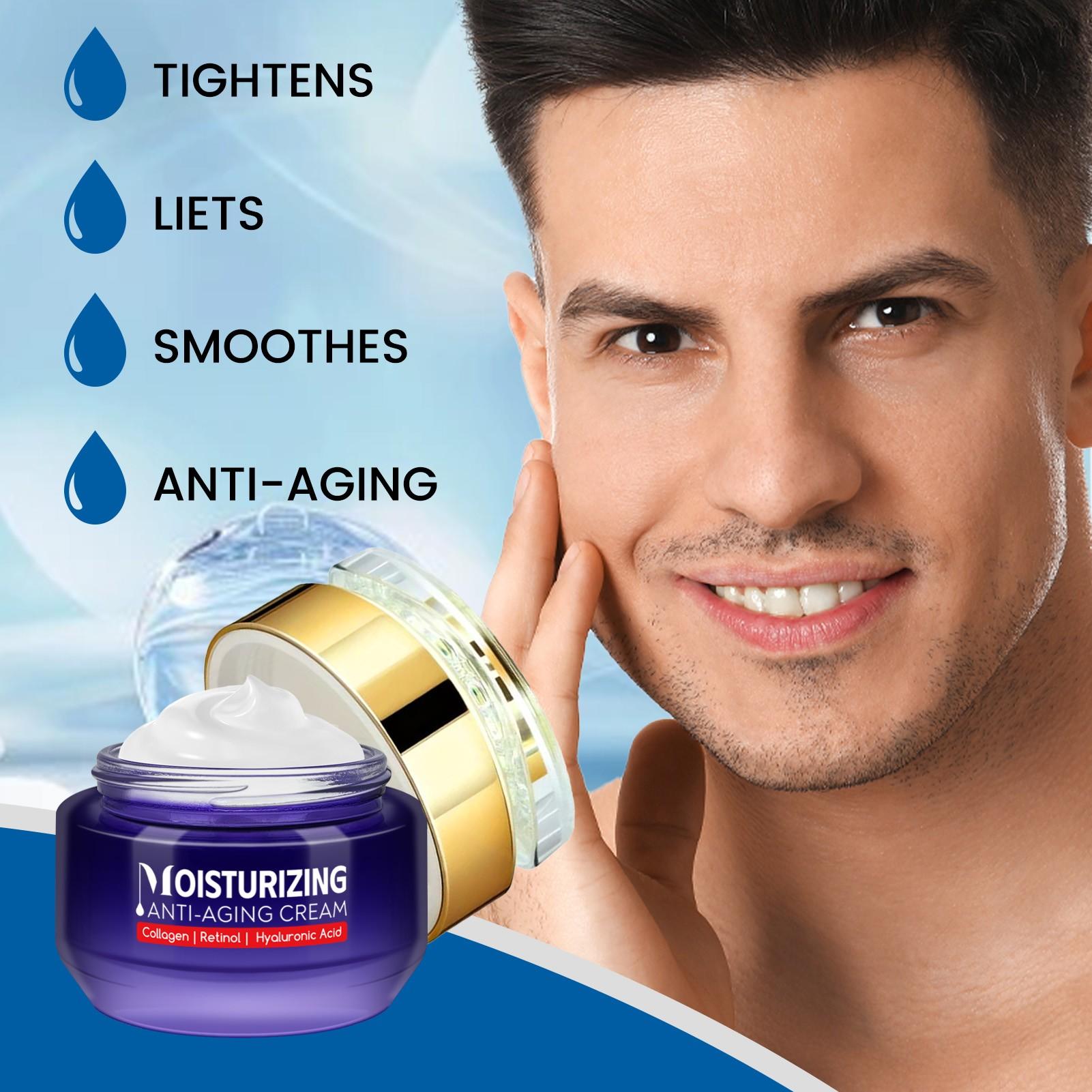 50g Moisturizing Cream, Wrinkle Reduction, Contains Collagen Peptide, Retinol, Hyaluronic Acid, Tightening, Fine Line Fade, Daily Skincare