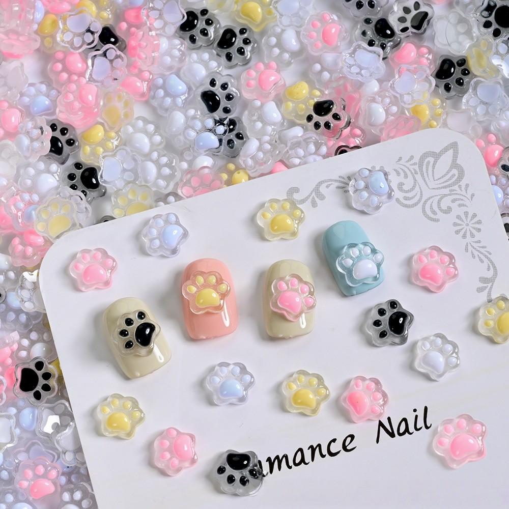Light Blue Nail Charm Set - Pearl Starfish Shell Nail Pressing DIY Accessory Kit, Ocean Mermaid Style Acrylic Fake Tips, Perfect for Halloween, Christmas, New Year Party Nail Decoration