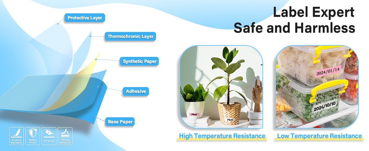 Phomemo D30 Label Maker Machine, Portable Bluetooth Mini Label Printer, Smart Phone Handheld Thermal Sticker Small Labeler Multiple Templates Font Icon Inkless for Home Office