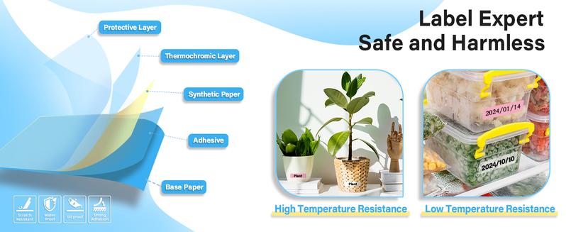 Phomemo D30 Label Maker Machine, Portable Bluetooth Mini Label Printer, Smart Phone Handheld Thermal Sticker Small Labeler Multiple Templates Font Icon Inkless for Home Office