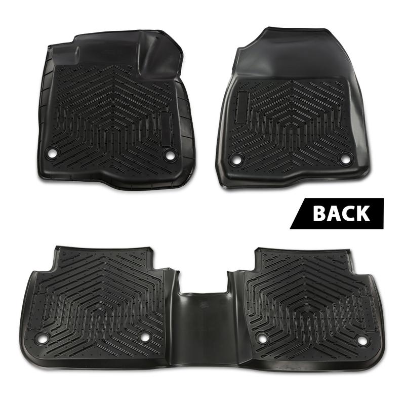 CROSSDESIGN Fit For 2023-2024 Honda CR-V CRV TPE Car Floor Mats All Season Liners 3PCS