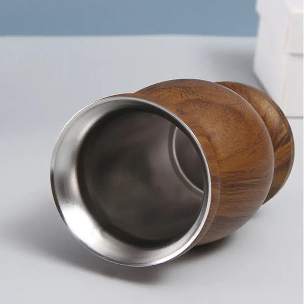 3-Piece Stainless Steel Mate Cup Set, Gourd Shape Retro Style, Dual-Layer Vacuum Insulation, Includes Straw and Brush, Outdoor Travel/daily Tea Drinking