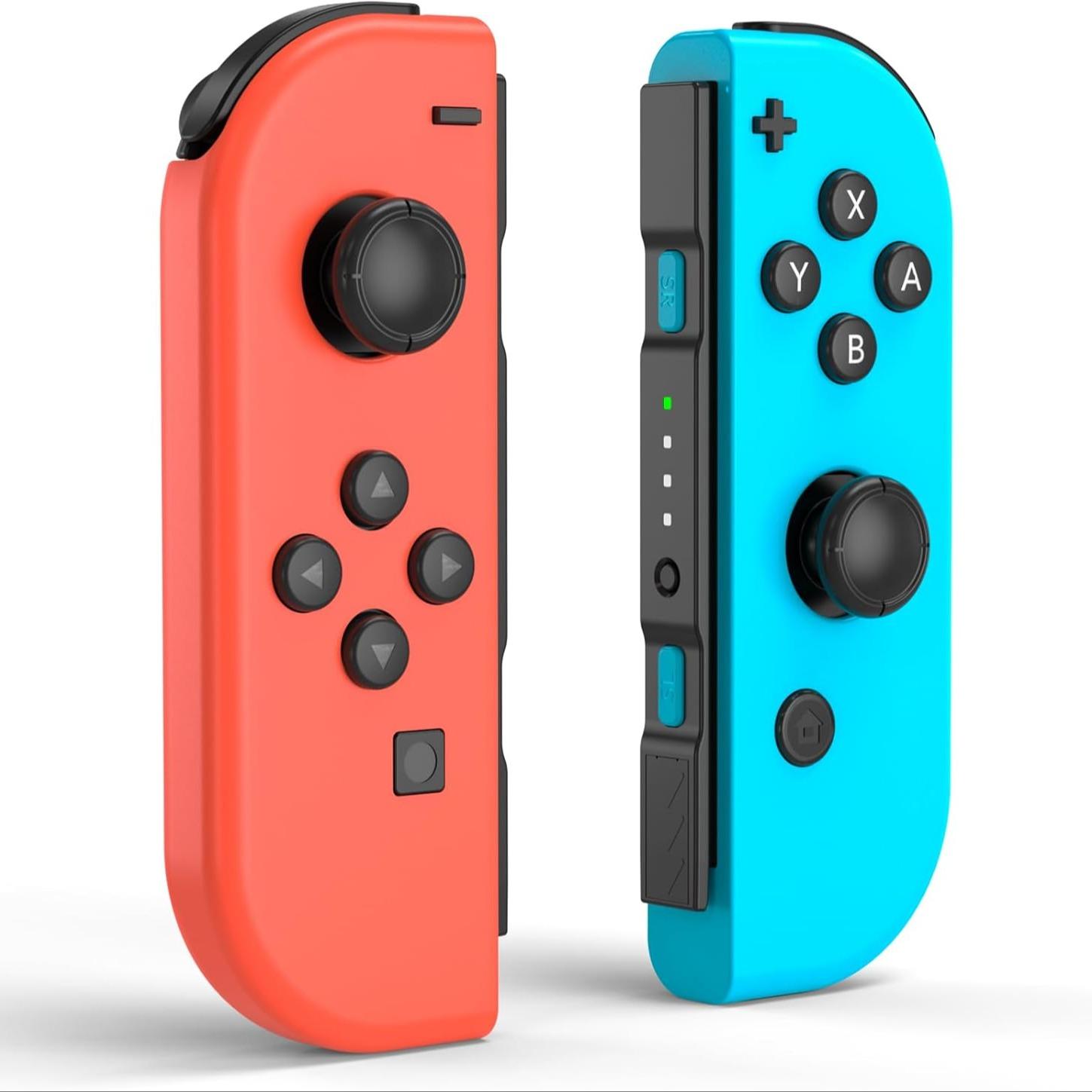 Wireless Gaming Controller for Nintendo Switch/lite/oled, DualVibration Function Replacement Parts, Wake-Up SwitchButton Design