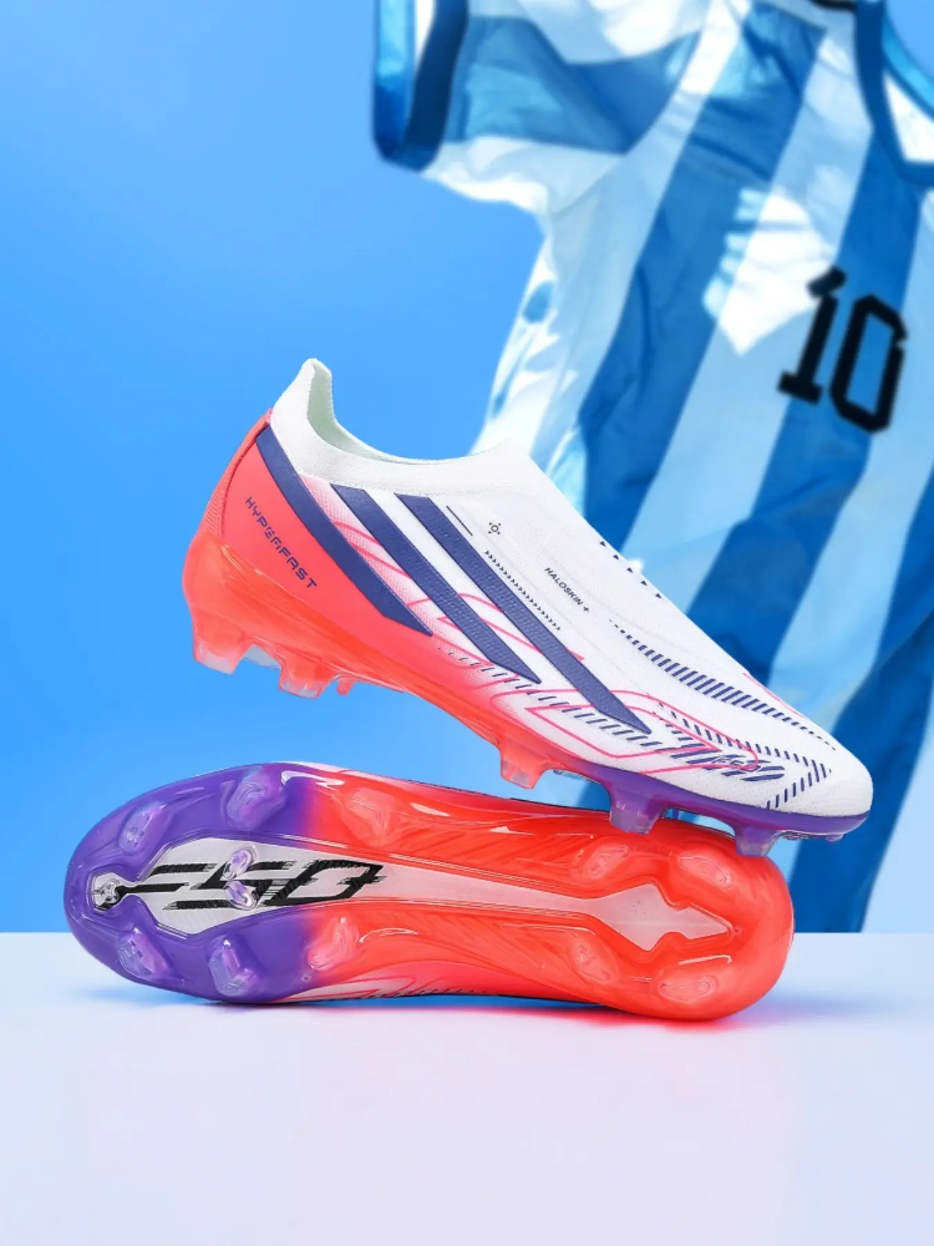 New Men's Women's High-End Soccer Shoes, Anti-Slip Durable Outdoor Grass Soccer Shoes, Super Grip and Support, Fashionable and Stylish