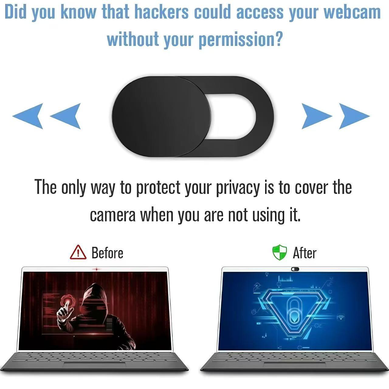 Camera cover, front camera cover, shutter slider, adhesive laptop camera cover and phone lens protection sticker, anti peeping, privacy screen protector, suitable for smartphones, laptops, and PCs, technical accessories, Tech Gadgets