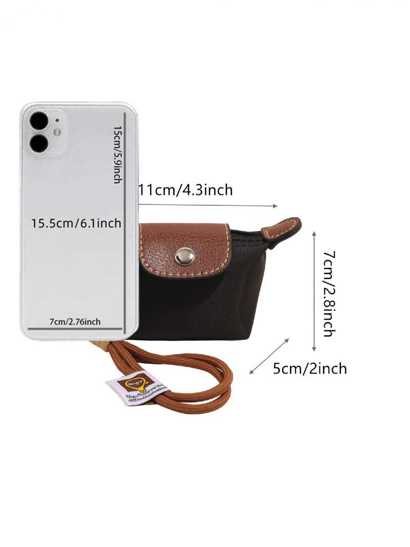 Mini women's flip button casual and compact handbag, wrist pocket, multiple colors to choose from, suitable for daily clothing matching, fashionable for going out.