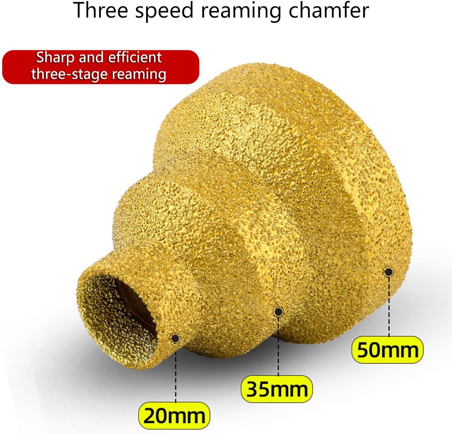 GJANSH Step Drill Bit Straight Flute Milling Cutter 20-35-50mm For Woodworking Aluminium Metal Sheet Hole Opener Tool Accessories GJANSH Step Drill Bit Straight Flute Milling Cutter 20-35-50mm For Woodworking Aluminium Metal Sheet Hole Opener Tool Accessories