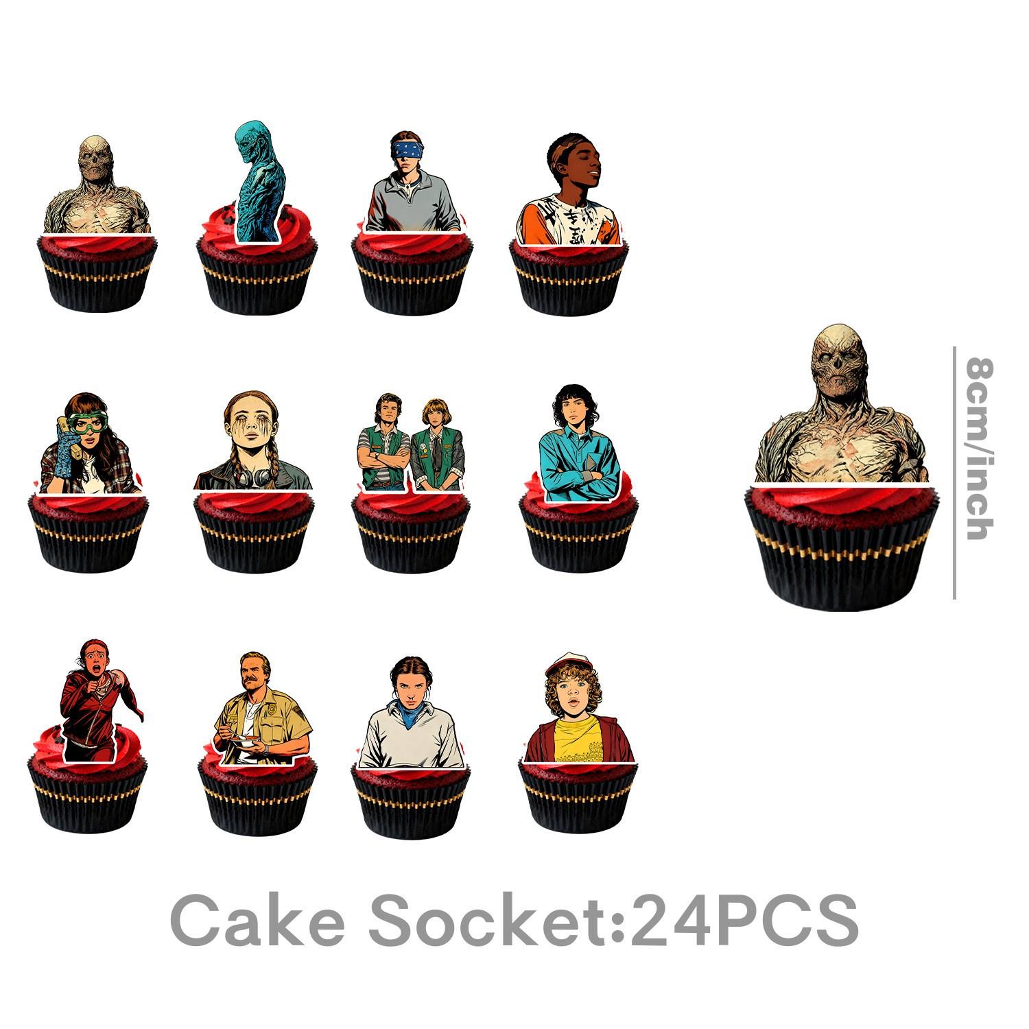 New Stranger Things Birthday Party Supplies Scene Decoration Set, Party Favors Assortment, Plates Napkins Cups, Themed Partyware for Kids Adults