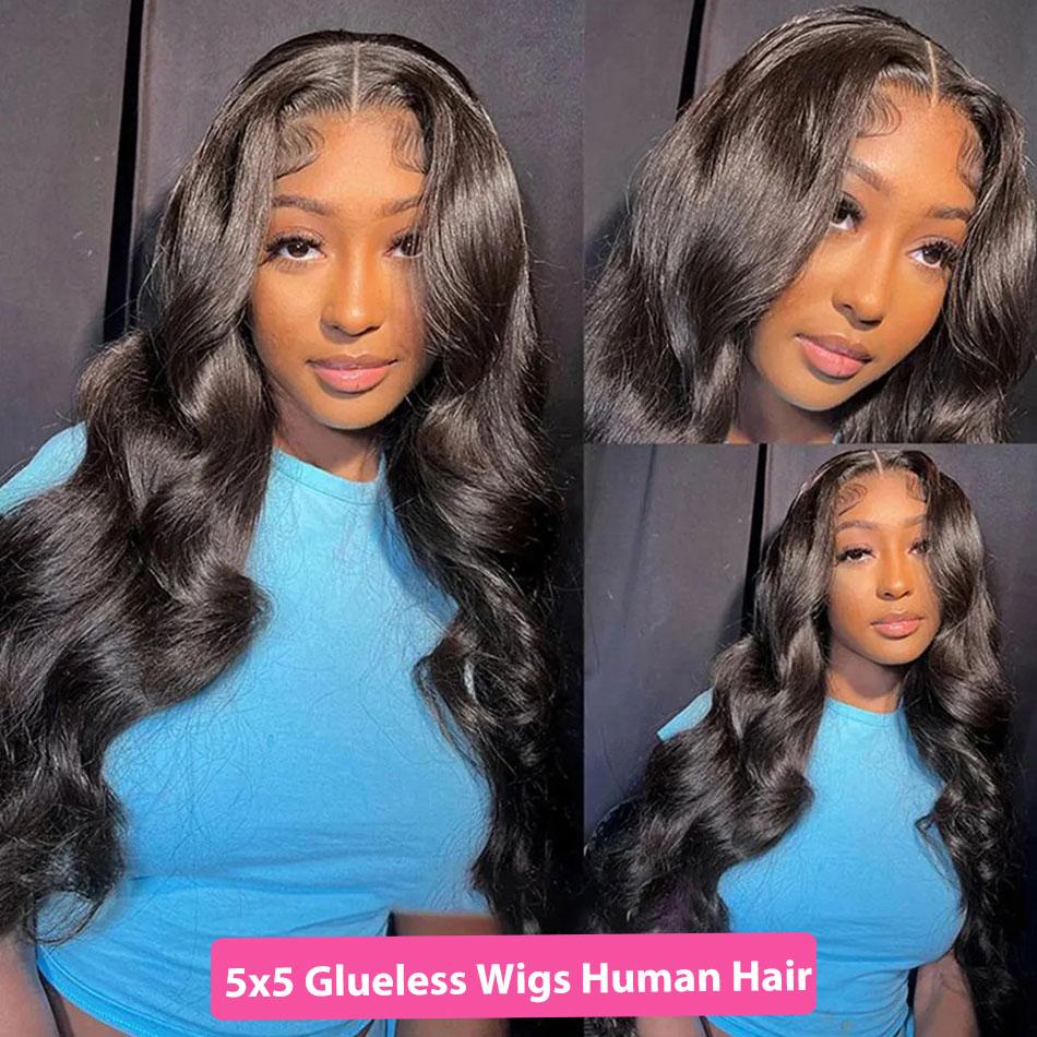 Body Wave 9x6 Glueless Wig Ready To wear Pre Cut 13x4 Lace Frontal Human Hair Wigs Pre Plucked 6x4 Transparent Wave Lace Closure Wig Brazilian Human Hair Wigs For Women 180% Density TikTokShopBlackFriday