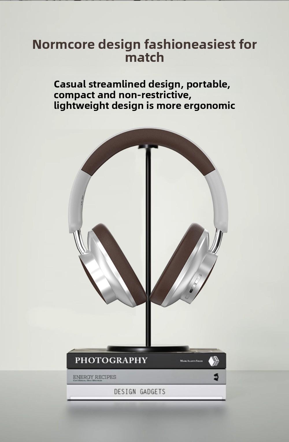 Retro Foldable Bluetooth Headset 5.3 | Wireless Sports Headphone with Microphone | American Classic Style | Noise Isolation | 25H Playtime