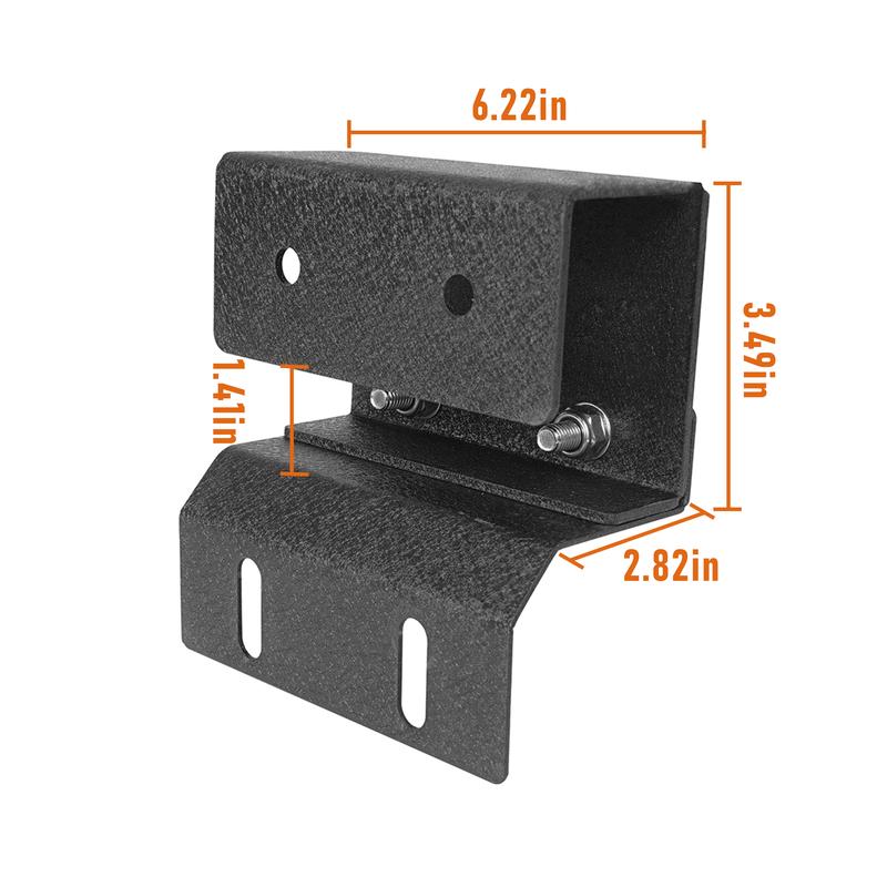 Hooke Road Bed Rack Tonneau Adapters Mounting Brackets for 2005-2023 2nd 3rd Gen Toyota Tacoma Automotive Truck Accessories