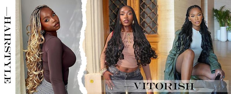 Synthetic French Curl Braiding Hair for Black Women 22Inch 8Packs Curly Braiding Hair for Box Braids 75g/Pack Bouncy French Curly Braiding Hair Extensions (22Inch,8 Packs,33#)