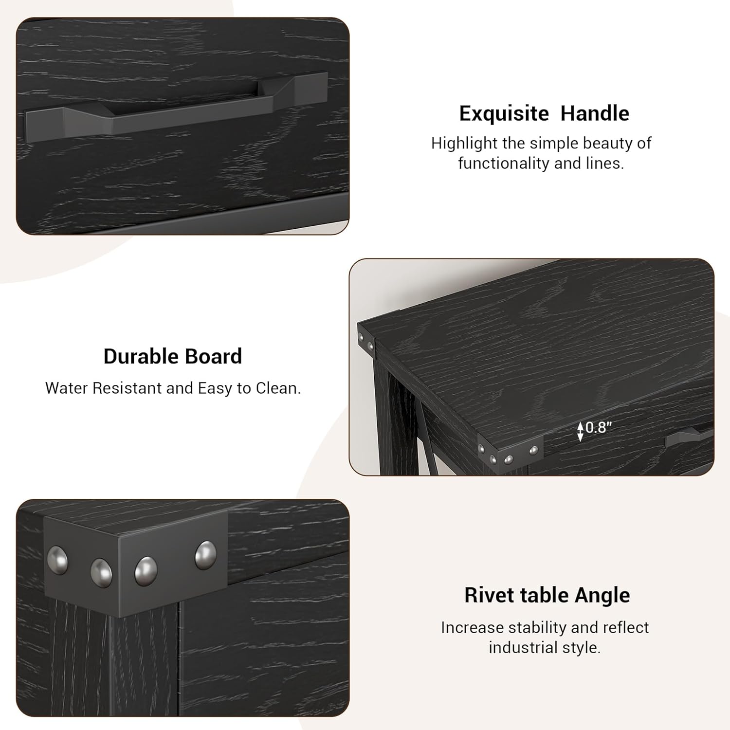 31" Industrial Console Table with Drawers and Open Shelf, 2-Tier Narrow Sofa Table for Entryway, Hallway, or Behind Couch, Rustic Grey Foyer Table for Living Room Storage