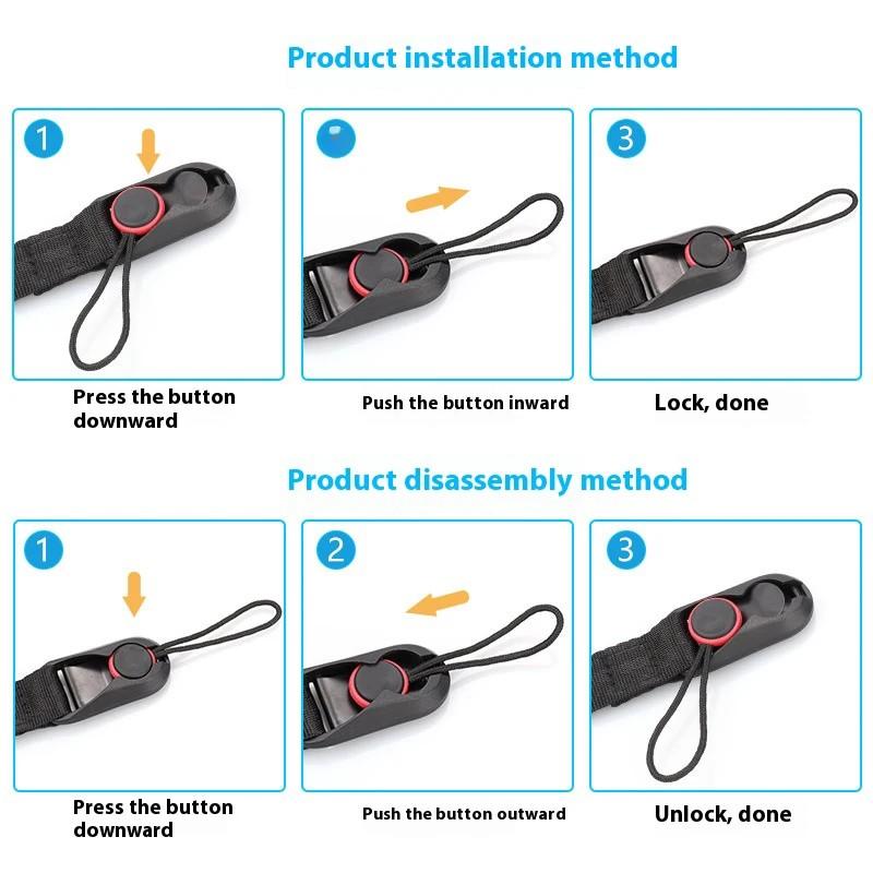 Adjustable Universal Camera Neck Strap, Compatible with Sony Canon Nikon Fuji Leica Olympus Pentax Dslr Mirrorless Cameras