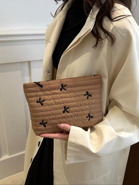 Women's Butterfly Design Handbag, Simple Foldable Storage Bag for Travel Gym Work Party Wedding, Perfect for Various Activities, Casual Trendy Purse