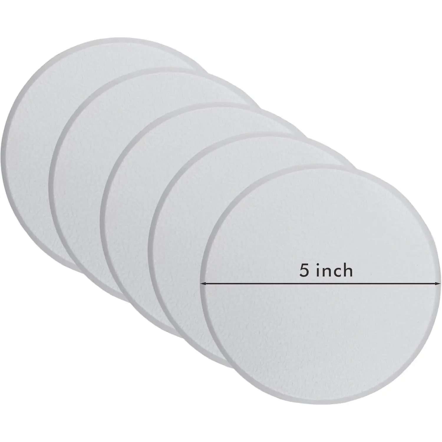 5PCS 5" Door Knob Stoppers Value Pack,Wall Protectors with Strong Adhesive,Wall Protector for Door Handle,Home Wall & Door Handle Stoppers,Guard Door Bumpers Stoppers,Rigid Vinyl Wall Protector