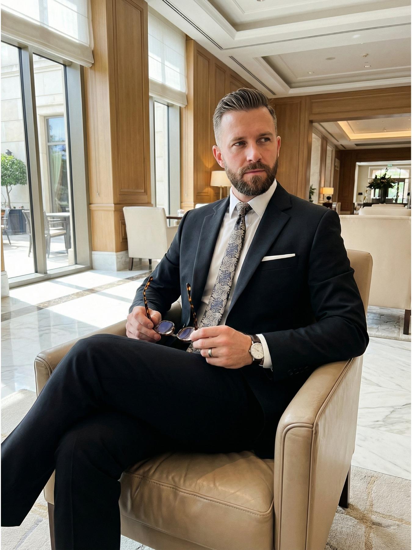 Men's 3pcs Suit Set, Work Uniform, Holiday Gift, Business, Halloween, Large Suit, Formal Tie, Suit Pants, Wedding Dress