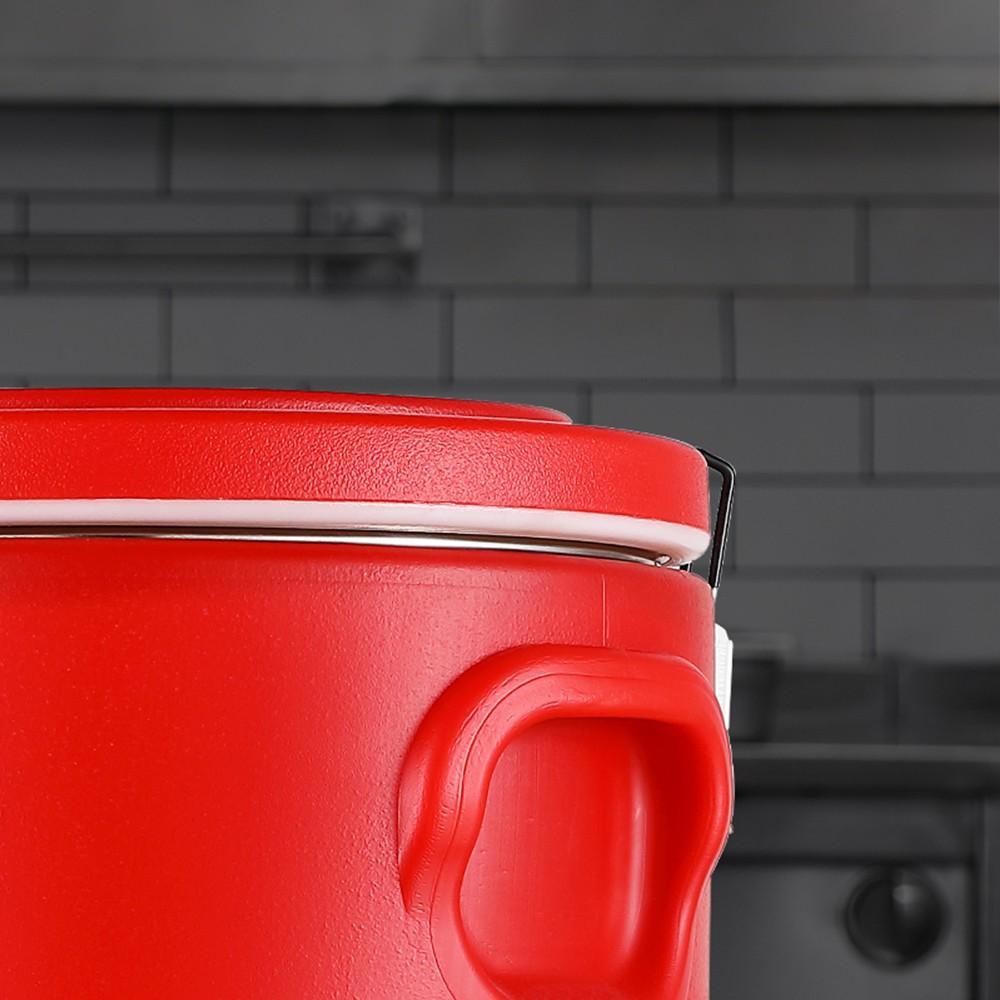 Multi-Functional Insulated Bucket, Lock-Closure Seal, Stainless Steel Inner Tank, Large Capacity Rice Porridge Soup Soybean Milk Container