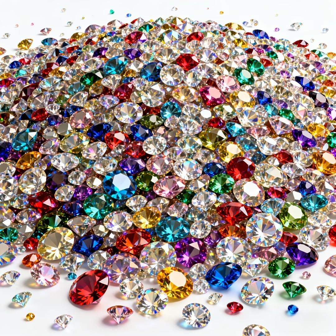 1000 Acrylic Fake Diamonds, Flower Vase Filler, Table Centerpiece, DIY Jewelry, Wedding Decor, Holiday Party Supplies, 3mm-10mm