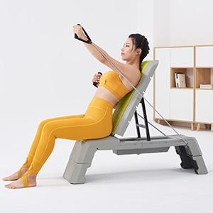 leikefitness Multifunctional Aerobic Deck with Cord Workout Platform Adjustable Dumbbell Bench Weight Bench Professional Fitness Equipment