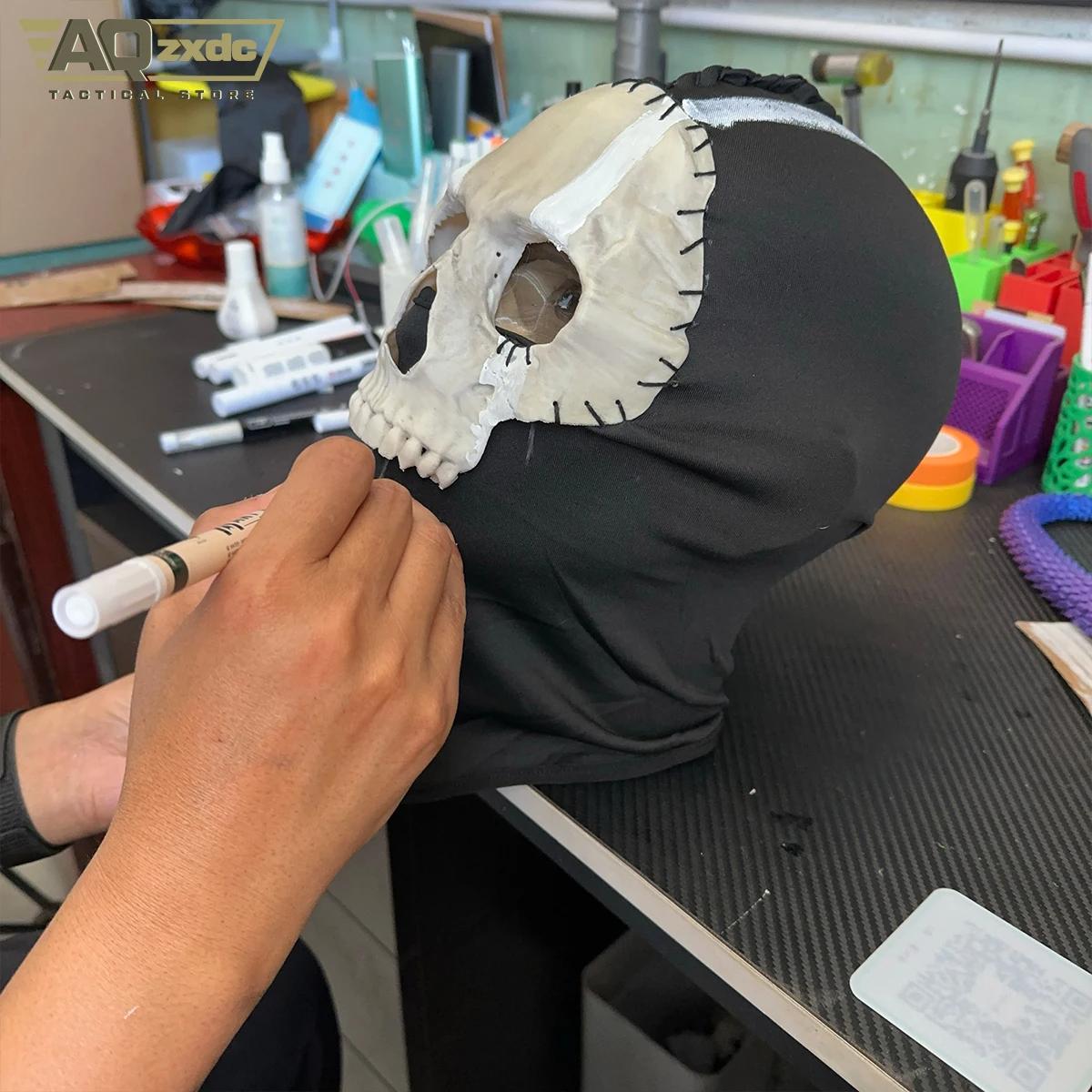 AQzxdc Cod 16 Simon Riley Ghost Mask V2 Operador MW2 Airsoft COD 19 Cosplay War Zone Tactical Full Mask Party Decoration Supplies shiesty mask cat ski mask