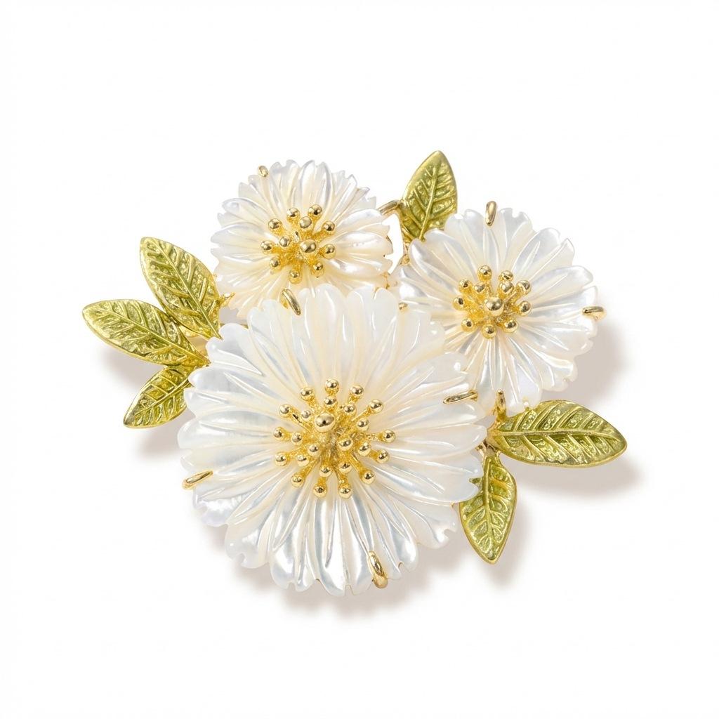 Charming Daisy Brooch, Unique Personality Pin, Elegant Lapel Flower, Perfect for Cardigans, Small Fresh Literary Aesthetic Accessory