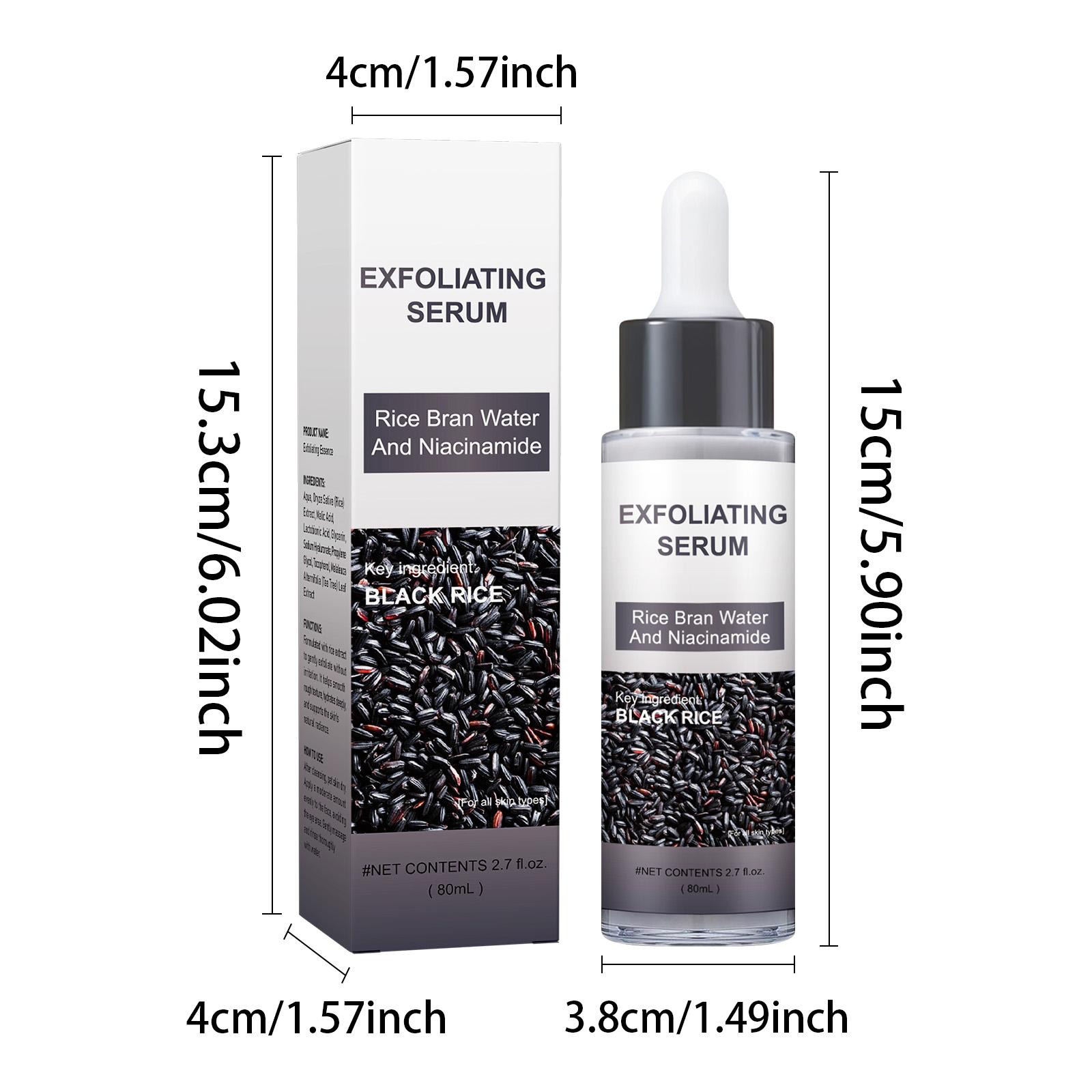 Rice + Rice Gentle Exfoliating Duo, Face and Body Scrub with Brightening, Exfoliating and Moisturizing Serum, Suitable for All Skin Types