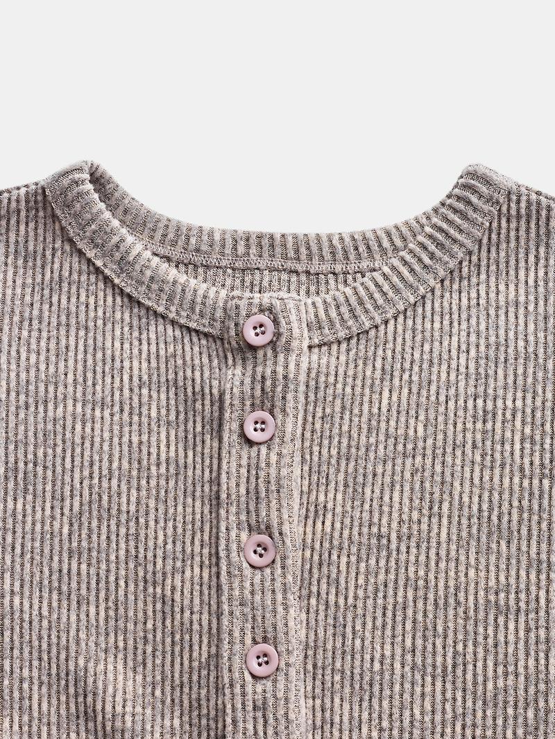 Women's Autumn Winter 2-Piece Set, Casual Round Neck Knitted Cardigan with Buttons & Loose-Fit Pants