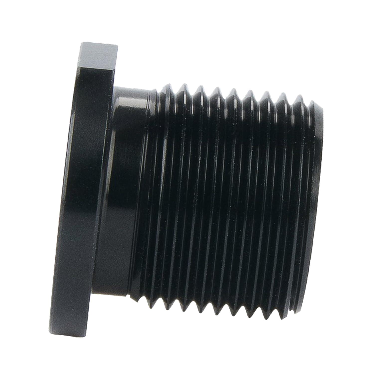 2 Pack 1/2 X 28 to 5/8 X 24 Thread Converter with Crush Washer, Ideal for Plumbing and DIY, Aluminum Fuel Filter Adapter Fittings