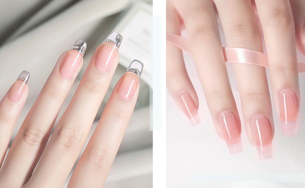 GAOY Slip Solution Set for Poly Gel Nails, 145ml Anti-stick Gel Liquid with Nail Art Brush, for Building Extension Gel Nails Polish Manicure