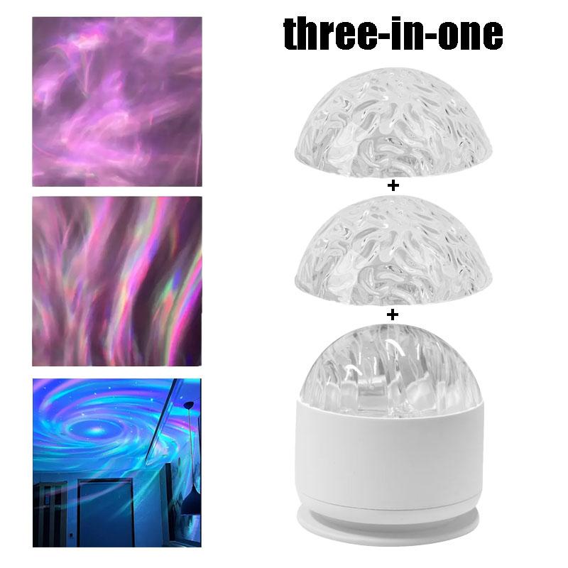LED Aurora Projection Lamp, 3-In-1 Ambient Light, Atmosphere Light, 16 Dynamic Effects, Adjustable Remote Control, Perfect for Bedroom Party Home Decor