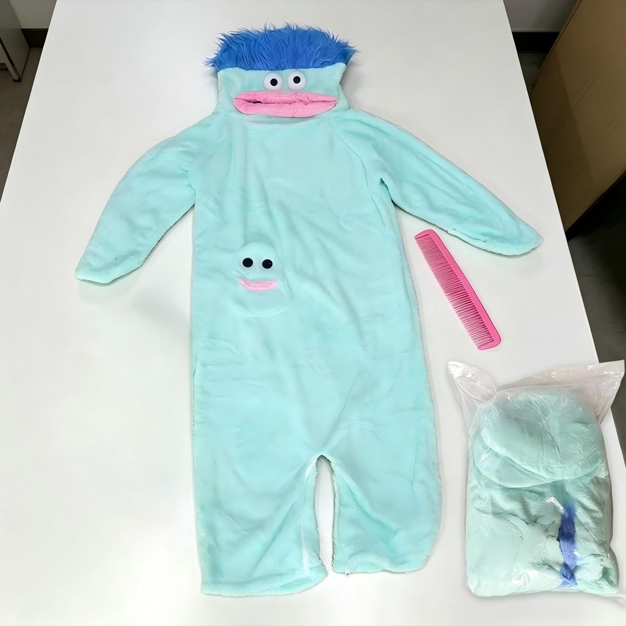 Adult Funny Animal Onesie Blanket Set, Super Soft Plush Hooded Home Blanket with Pockets, Includes Robe and Comb, Perfect for Movie Night and Relaxation #GLOBAL PICKS